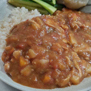 圧力鍋で夏野菜カレー